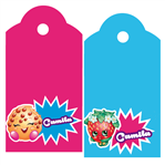 Tarjetas largas con cinta Shopkins 24u Pers